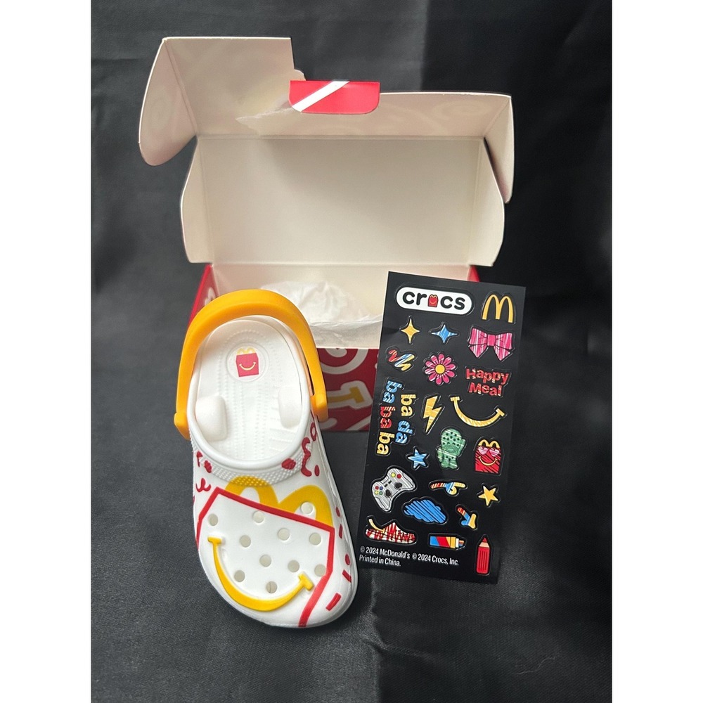 McDonald's x Crocs Mini Clog Keychain Happy Meal Box, Asia Exclusive
